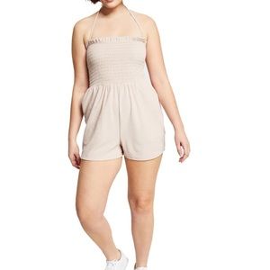 Bar lll Terry Cloth Halter Romper